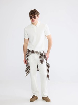 LC Waikiki Beyaz Baggy Fit Erkek Jean Pantolon