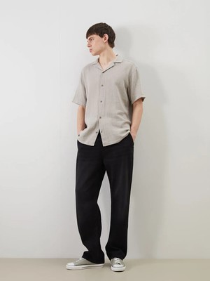 LC Waikiki Siyah Baggy Fit Erkek Jean Pantolon