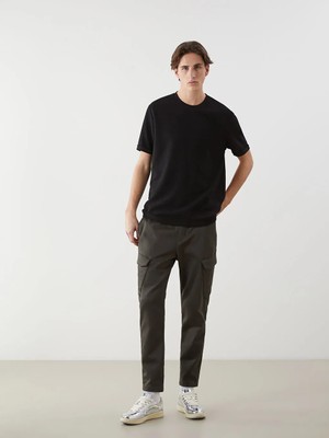 LC Waikiki Yeşil Slim Fit Erkek Kargo Pantolon