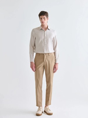 LC Waikiki Bej Standart Kalıp Gabardin Erkek Pantolon