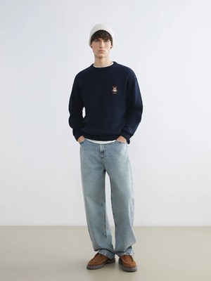 LC Waikiki Indigo Süper Baggy Fit Erkek Jean Pantolon