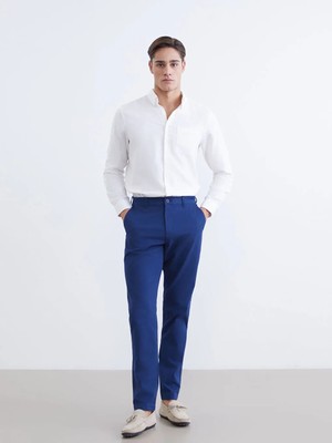 LC Waikiki Lacivert Dar Kalıp Erkek Chino Pantolon