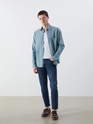 LC Waikiki Indigo 730 Havuç Kalıp Erkek Jean Pantolon