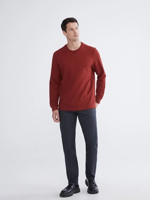 LC Waikiki Antrasit Dar Kalıp Gabardin Erkek Chino Pantolon