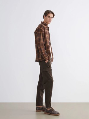 LC Waikiki Kahverengi Slim Fit Erkek Kargo Pantolon