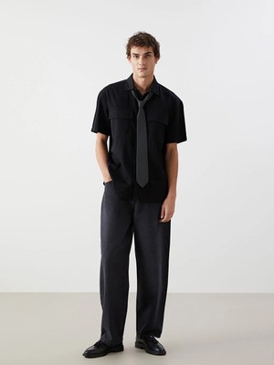 LC Waikiki Siyah Super Baggy Fit Erkek Jean Pantolon