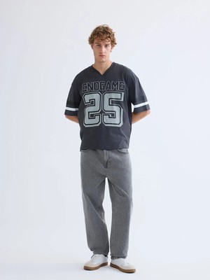 LC Waikiki Antrasit Baggy Fit Erkek Jean Pantolon