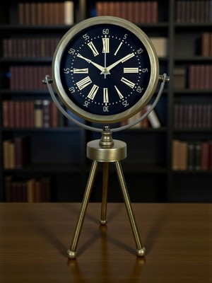 Mey İthalat Mey Ithalat® Eskitme Üç Ayaklı Masa Saati