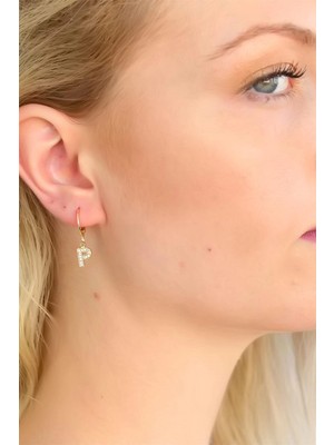 Butik Mey Ithalat® P Harf Bayan Küpe