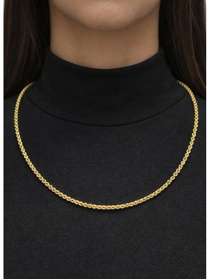 Kızılay Kuyumcusu 14 Ayar Altın Halat Modeli Zincir Kolye 3.49 gr 65CM