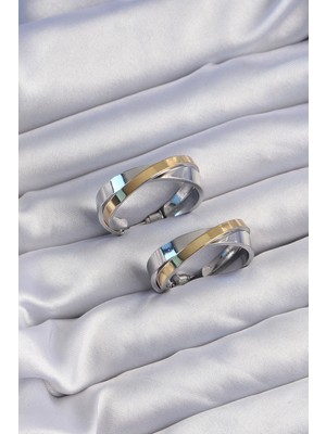 Butik Mey Ithalat® Pirinç Gold Gümüş Renkli Halka Küpe