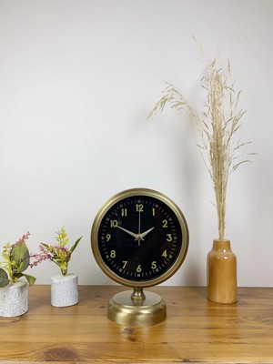 Mey İthalat Mey Ithalat® Eskitme Metal Tokyo Masa Saati 25×20 cm