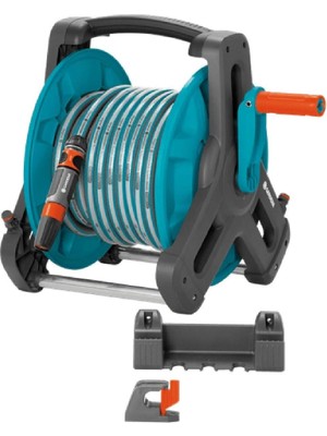 Butik Mey Ithalat® Gardena 08009-20 Duvara Montelı Hortum Arabası Set