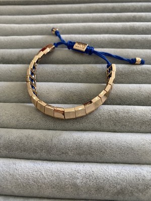 Pink Mavi Ipli Taşlı Çelik Bileklik