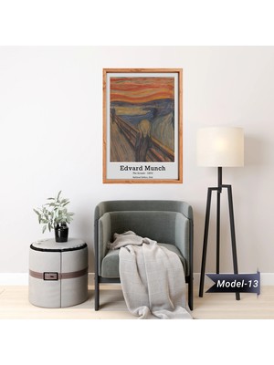 Akıllı Kağıt Çığlık Tablo - Poster Dünyaca Ünlü ( Model-13)
