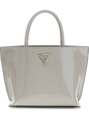 Guess Kadın Arnela Tote El Çantası - Parlak Açık Vizon