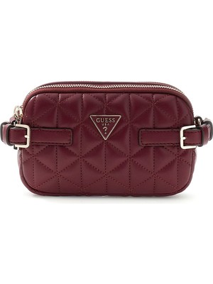 Guess Kadın Paisleigh Çapraz Askılı Omuz Çantası - Bordo