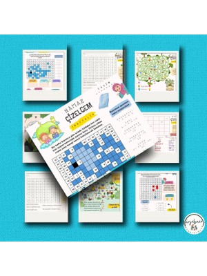 Birşebnem Oyun Namaz Çizelge Seti (9 Adet) Basılı Ürün