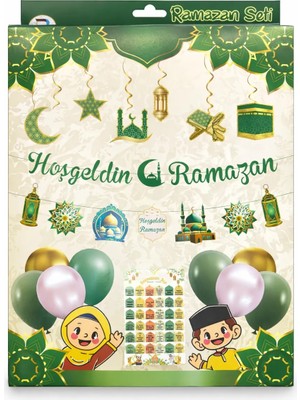 Pairla Kutulu Ramazan Hediyem, Ramazan Kolisi, Iftar, Ramazan Paketi, ramazan Temalı LED Işıklı Süsleme Seti Süsleri Seti Hoşgeldin Ramazan Süslemeleri
