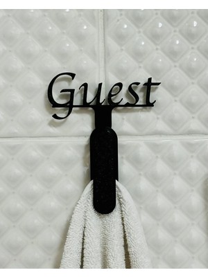 Pluto 3D Kişiselleştirilebilir 3D Baskı Havlu Askısı | Isimli Havluluk | Mutfak ve Banyo Için-Siyah-M