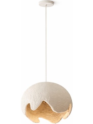 Noya Lighting Tekli Sarkıt Avize - Modern Avize Modellerleri - Beton Bohem Avize - Çap  20 cm