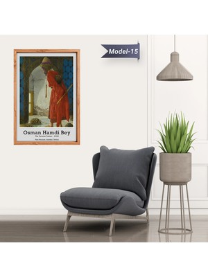 Akıllı Kağıt Kaplumbağa Terbiyecisi Tablo - Poster Dünyaca Ünlü ( Model-15)