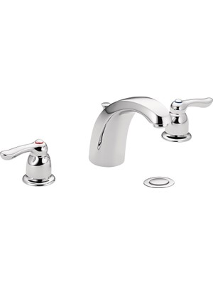 Moen 4945 Chateau Two-Handle Low Arc Centerset Bathroom Faucet, Chrome
