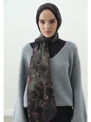 Fresh Evelyne Desenli Pamuk Viskon Şal Lavanta