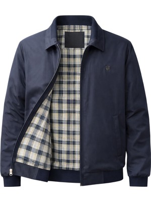 Sivaist Erkek Lacivert Regular Bonded Kumaş Klasik Yaka Mevsimlik&Yazlık Mont