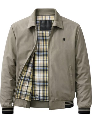 Sivaist Erkek Krem Regular Bonded Kumaş Klasik Yaka Mevsimlik&Yazlık Mont