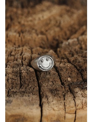 Mey İthalat Mey Ithalat® Otantik Emoji Tasarımlı Ayarlamalı Kadın Yüzük