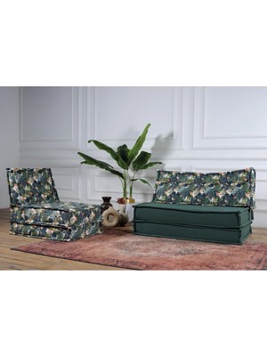 Colormix 3 Fonksiyonlu Katlanır Yer Koltuğu ve Yatağı - Fonksiyonellik Vurgulu Modern Şezlong Yatak