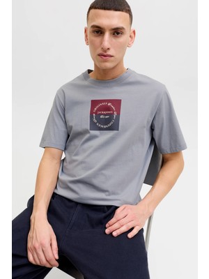Jack & Jones Originals Logolu Pamuklu Regular Fit Bisiklet Yaka T Shirt Erkek T Shirt 12290856