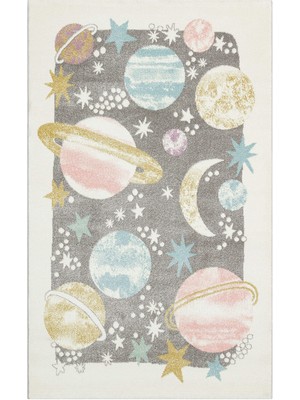 Akbel Halı Kids KDS 23 Pastel - Yumuşak Dokulu Hav Toz Vermez Çocuk Halısı