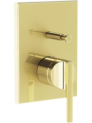 Vitra Suit A4283874 Ankastre Banyo Bataryası, Sıva Üstü, Soft Altın