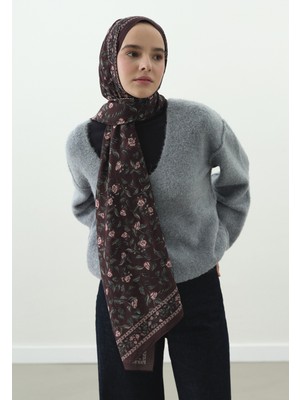 Fresh Leana Desenli Pamuk Viskon Şal Erik Çürüğü