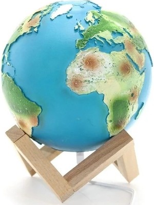 Sylar Standlı Işıklı Dünya Küre