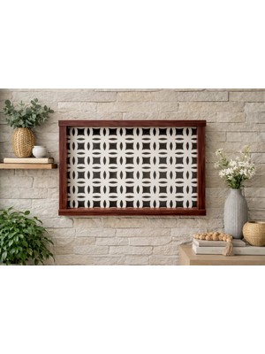 EyluX Shop Modern Dekoratif Duvara Asılabilir Sigorta ve Modem-Wifi Saklama Kutusu 25X35 cm Derinlik 10CM