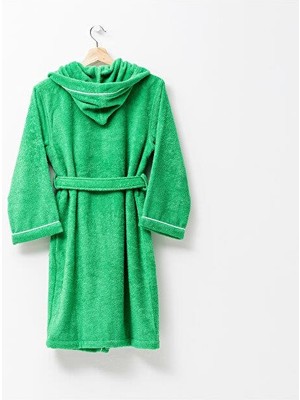 Benetton Home Benetton Çocuk Bornoz Yeşil Şapkalı Pamuk
