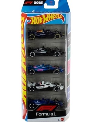 Hot Wheels 5'li Formula 1 Araç Seti 2025 Metal Gövde ve Gerçekçi Detaylarla Mercedes, Red Bull, Alpine, Haas, Williams