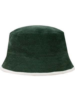 Antebies Organik Gots Sertifikalı Beyaz Kontrast Detaylı Erkek Çocuk Yaz Şapkası