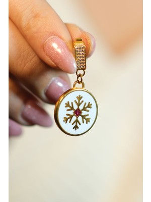 Kar Tanesi Motifli Charm 22 Ayar A078603