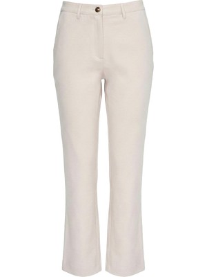 Guess Kadın New Zoe Regular Fit Pantolon - Açık Bej