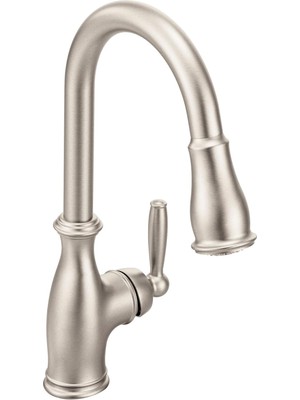 Moen 7185ORB Brantford Single Griff Mutfak Armatürü Pull Out Spray, Yağ ile Rubb, 7185SRS