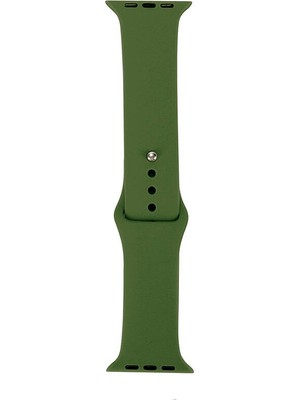 Maks Technology Watch 44MM Band Serisi Klasik Kordon Silikon Strap Kayış-Army Green