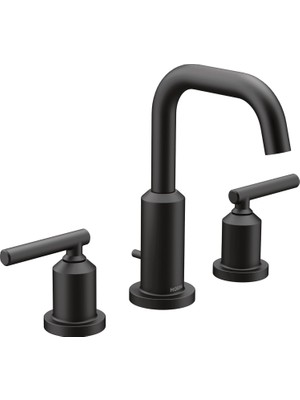 Moen T6142BL Gibson Iki Kollu 20,8 cm Yaygın Yüksek Ark Modern Banyo Lavabo Musluğu, Vana Gerekli, M