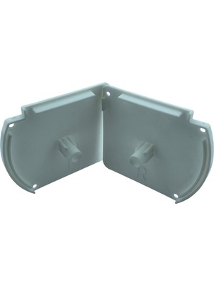 MorPerde Kapalı Kasa Perde Kare Tıpalı Küçük Kutu Beyaz Kapak Takımı