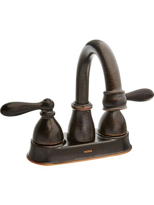 Moen WS84667BRB Caldwell Iki Kollu Yüksek Kavisli Banyo Musluğu, Akdeniz Bronzu, 1 Adet