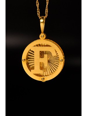 F Harf Kolye Ucu 22 Ayar A061554