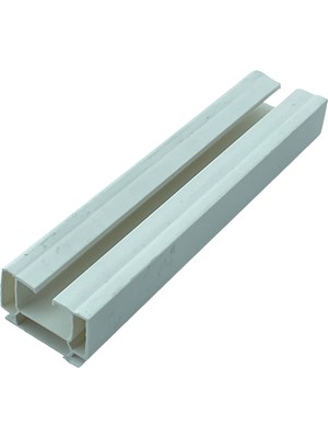 MorPerde Tekli Korniş Pvc Perde Beyaz Rayı